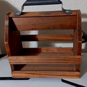 Wooden Beer or Soda Bottle Caddy